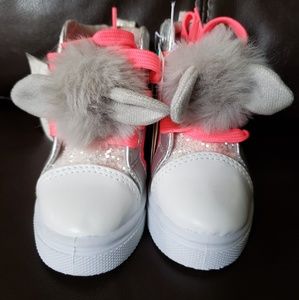 Toddler faux fur hightops